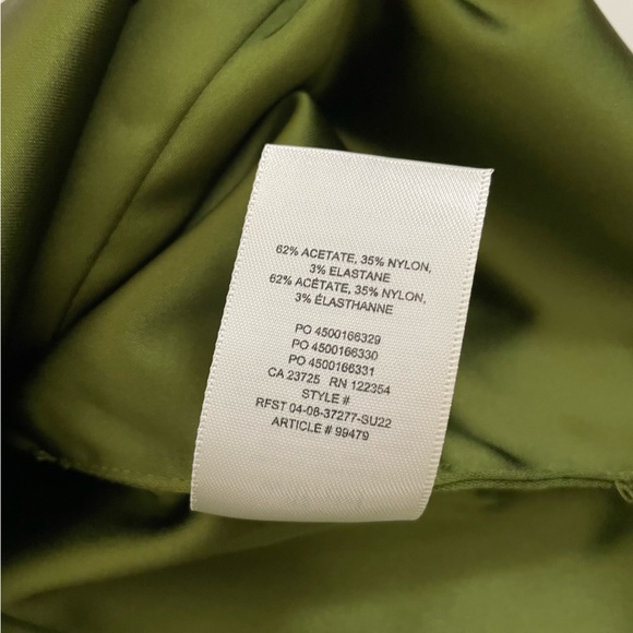 Aritzia Wilfred Shine Satin Mini Dress in Succulent Green NWT - Picture 9 of 12